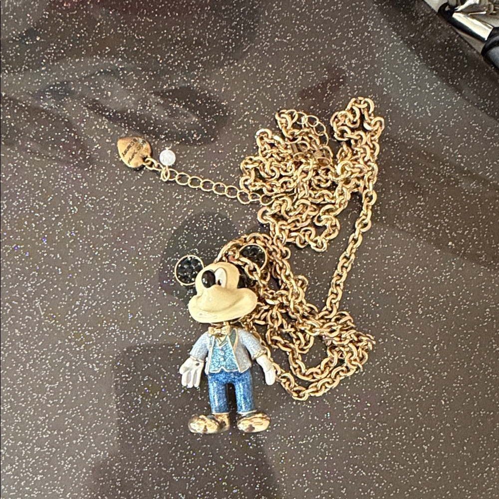Betsey Johnson Mickey 50th Anniversary Pendant with Long Chain